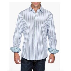 Zagiri All My Love White Blue Stripe Shirt